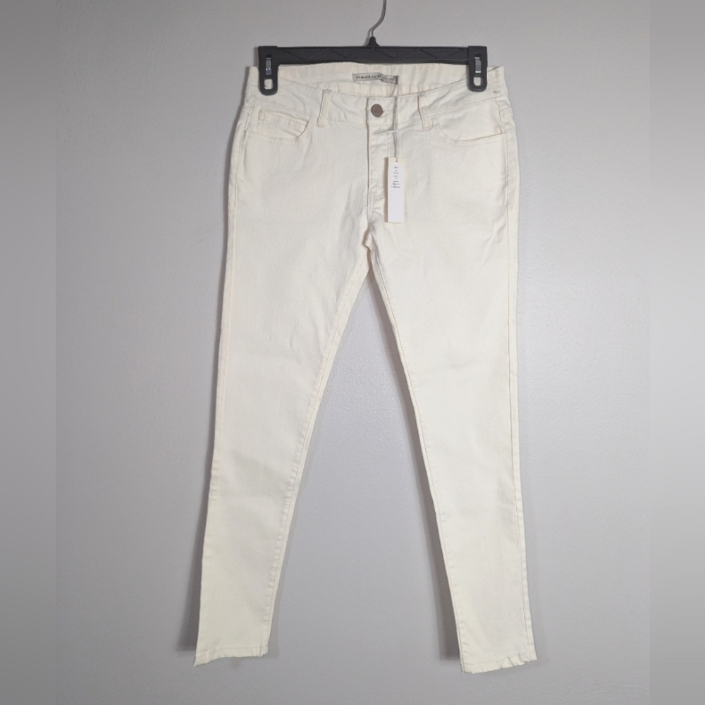 29 NWT Romeo & Juliet Couture Ivory Zip Fly Skinny Jeans